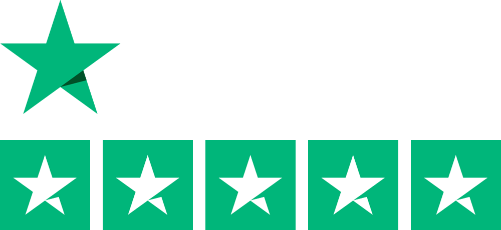 Trust pilot logo in white.